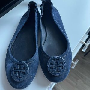 SUEDE TORY BURCH FLATS SIZE 9